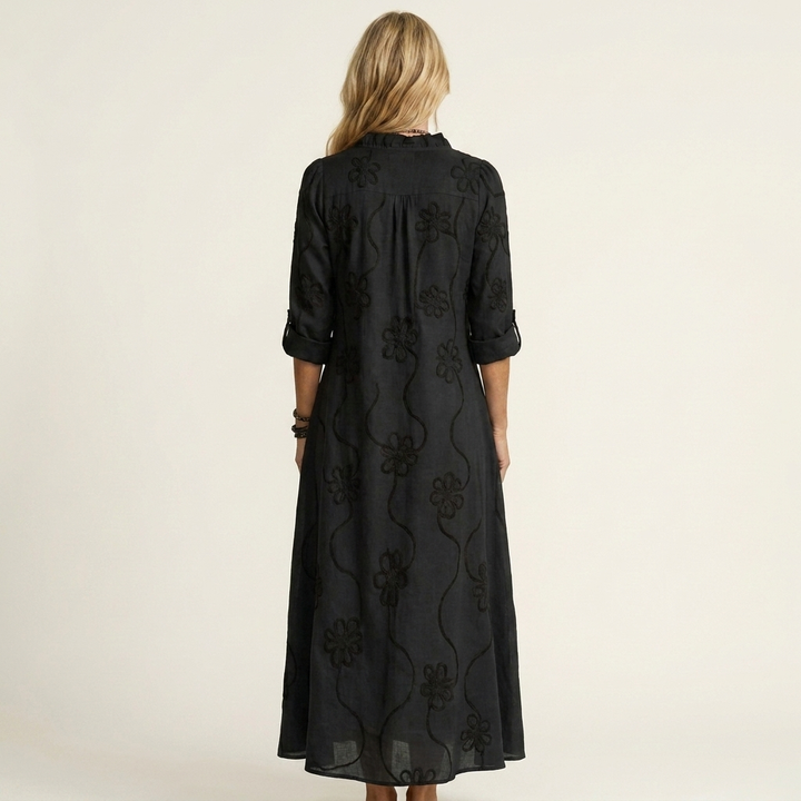 Women’s Floral Embroidered Maxi Dress