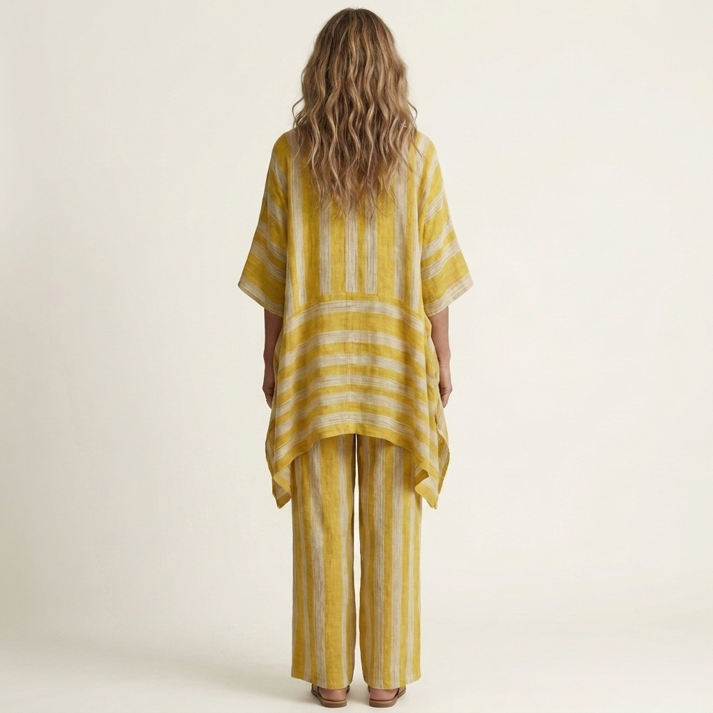 Women’s Two-Piece Striped Matching Set