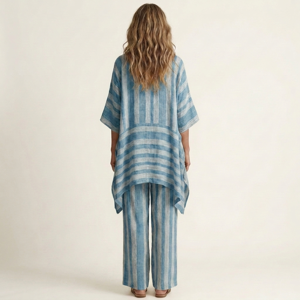 Women’s Two-Piece Striped Matching Set