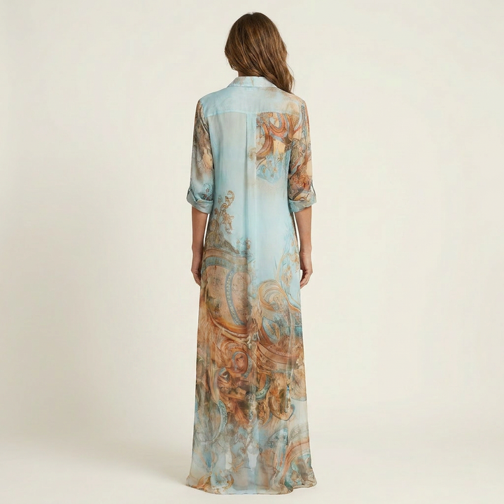 Women’s Button-Down Maxi Shirt Dress