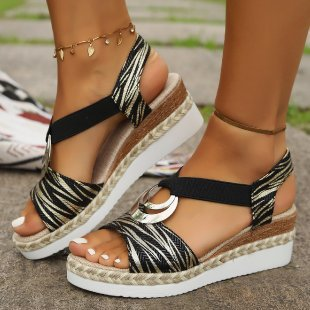 Comfortable Ergonomic Sandals with a Wedge Heel