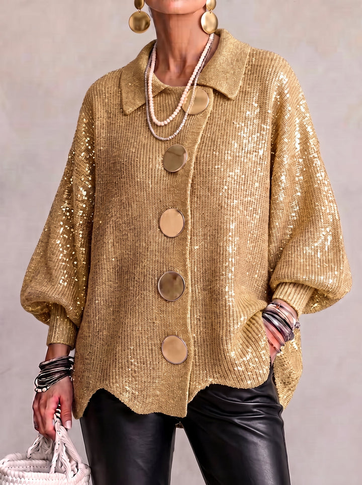 Women’s Oversized Collared Cardigan