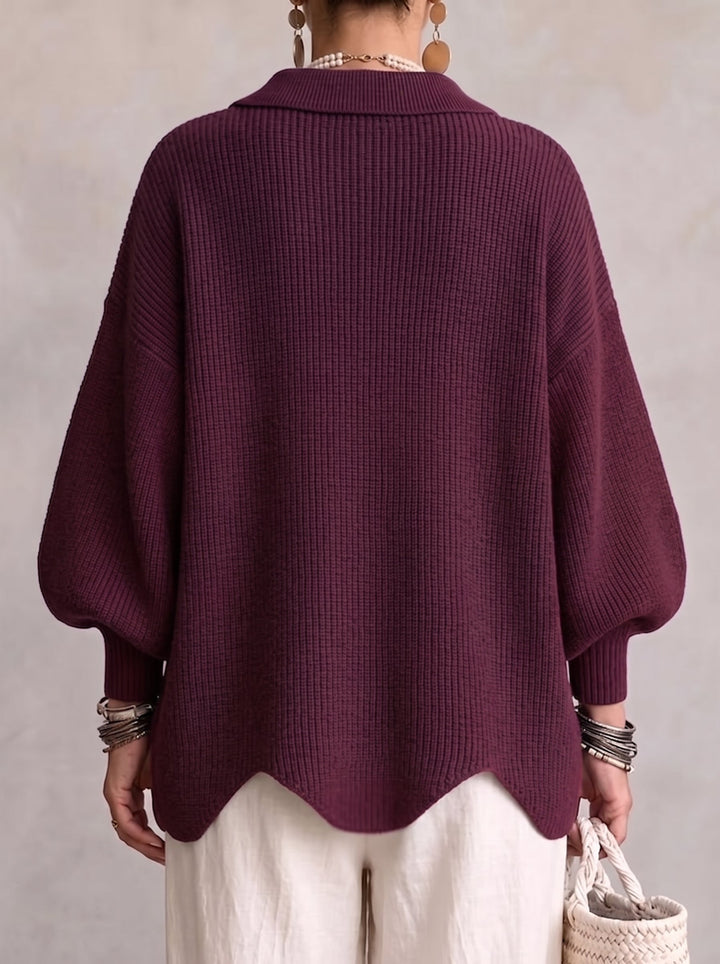 Women’s Oversized Collared Cardigan