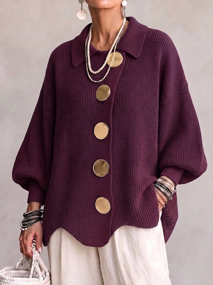 Women’s Oversized Collared Cardigan