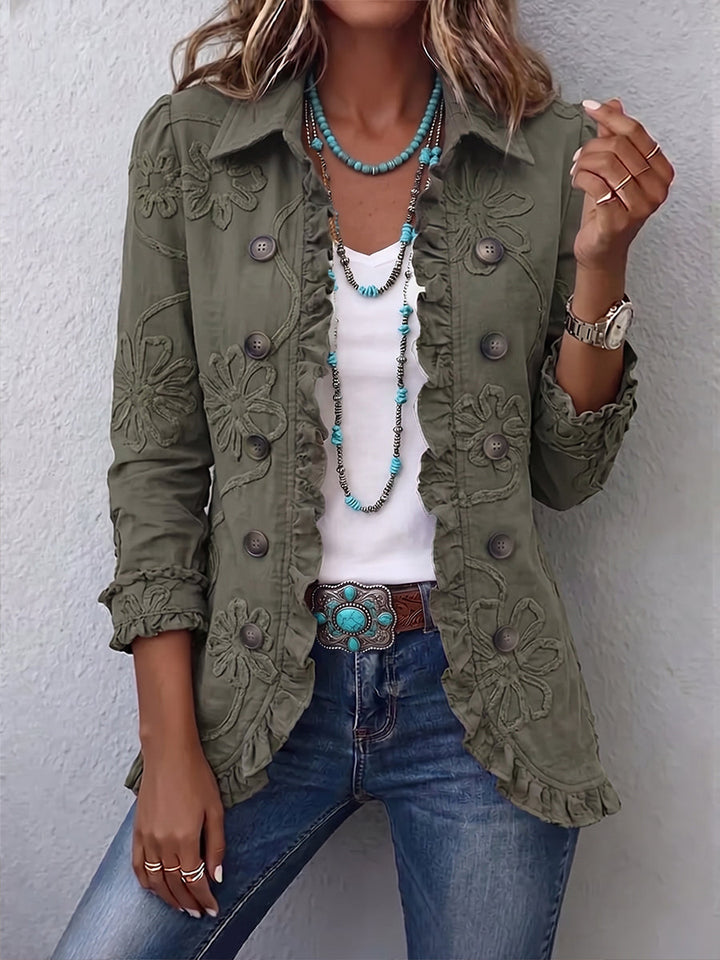 Women’s Boho Floral Embroidered Blazer