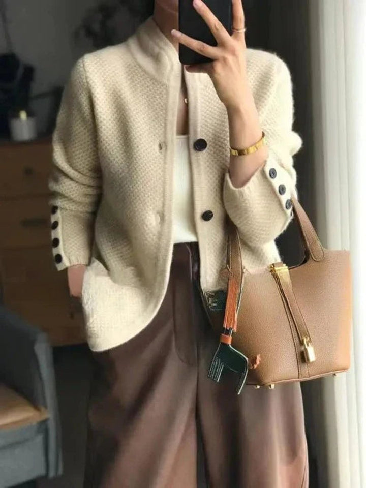 Women’s Button-Front Knit Cardigan